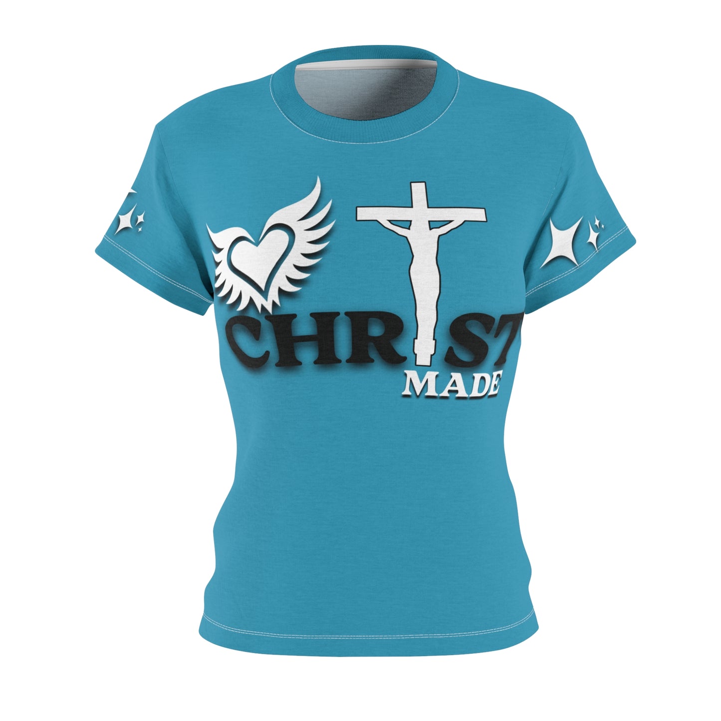 Christ Made women's Tee (Baby Blue)