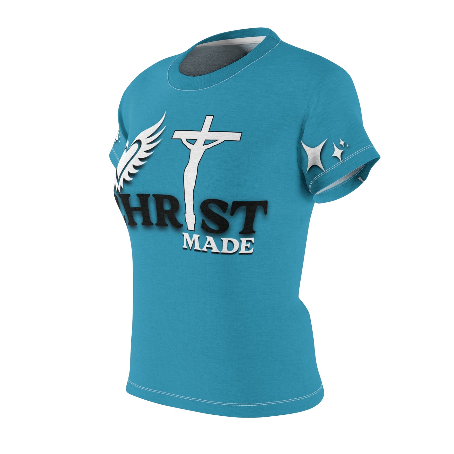 Christ Made women's Tee (Baby Blue)