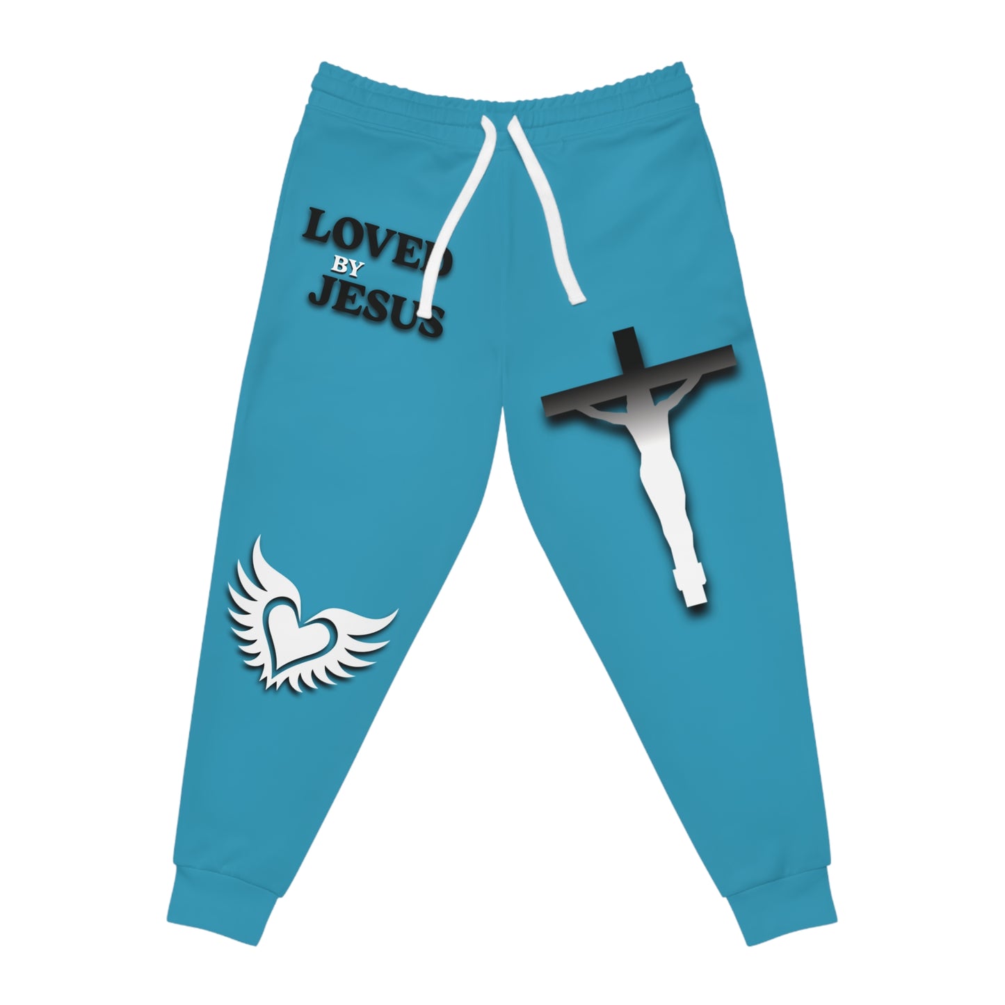 Christ made Women Joggers (Baby Blue)